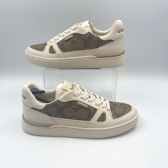 NEW Coach Clip Signature Court Low Top 6.5B - Picture 1 of 9